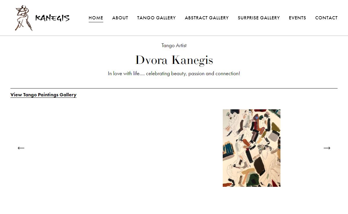 Dvora Kanegis, Tango Artist