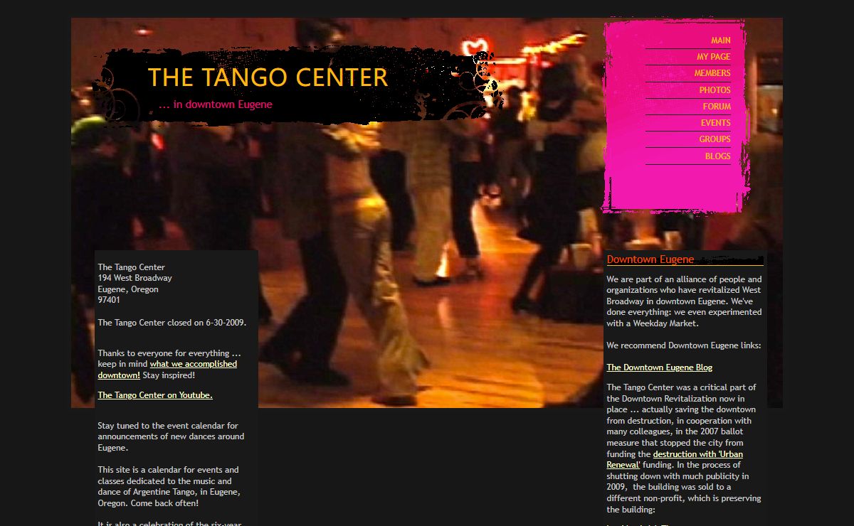 The Tango Center - ... in downtown Eugene