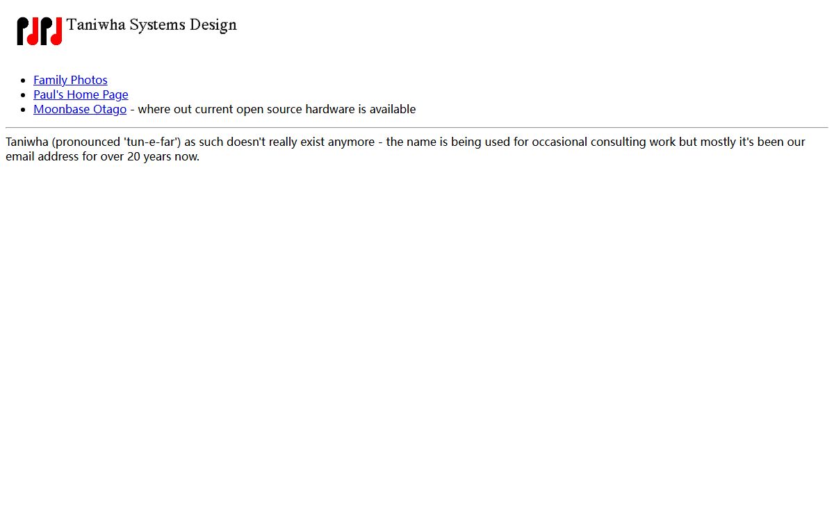 Taniwha's Home Page