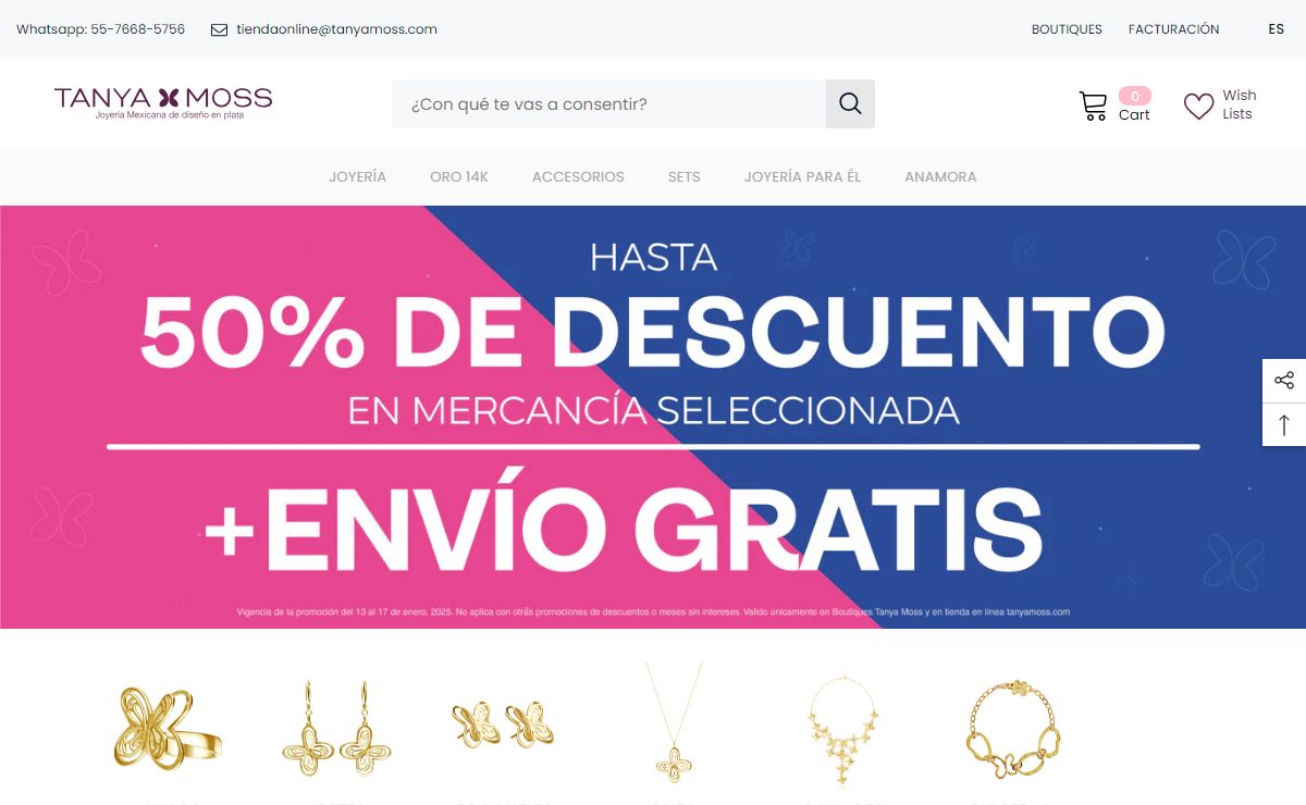 Tanya Moss | Joyería de Plata y Oro | Tienda en Línea
