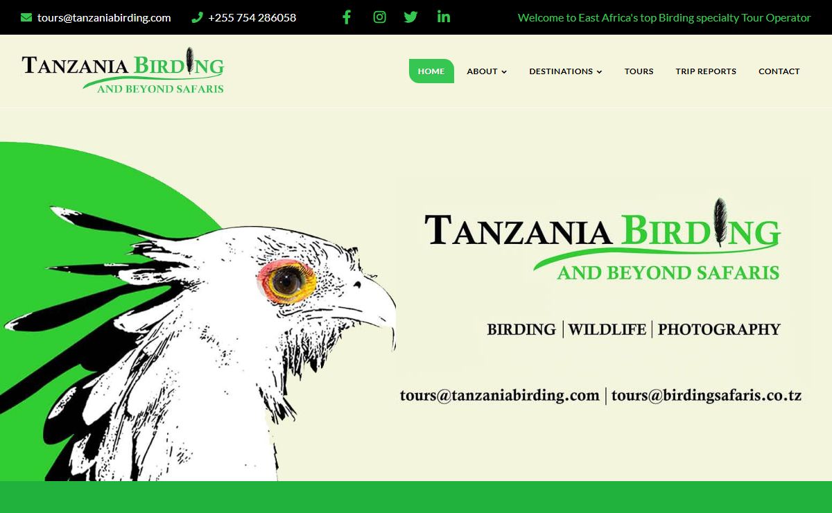 Tanzania Birding - East Africa's Top Specialty Tour Operator