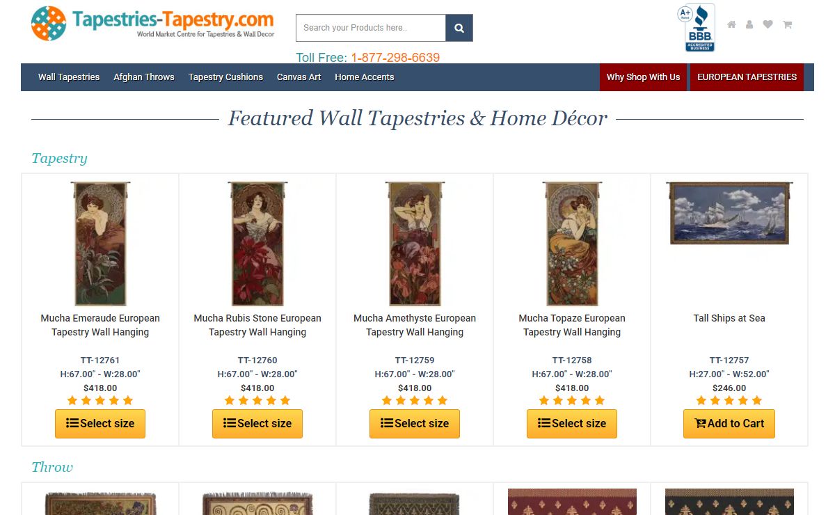 Tapestry, Wall Tapestries for Sale at Tapestries-tapestry.com