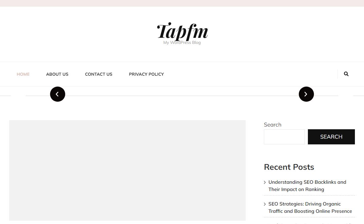 Tapfm - My WordPress Blog