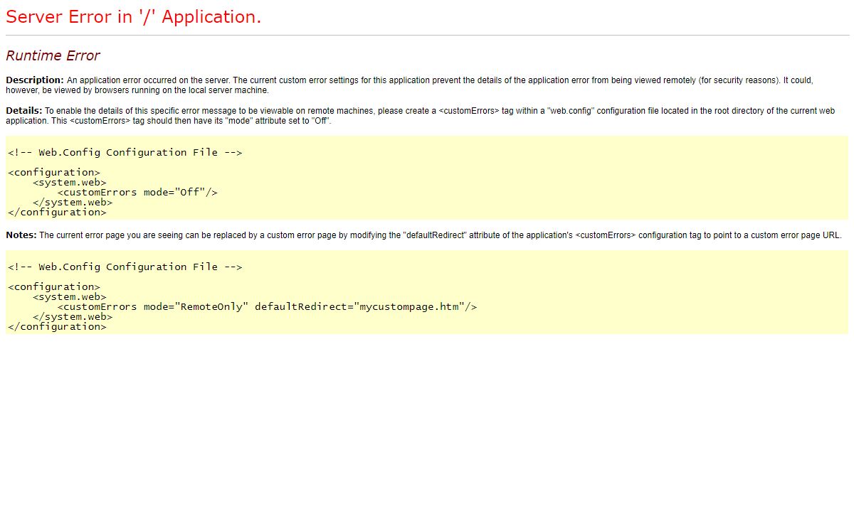 Runtime Error