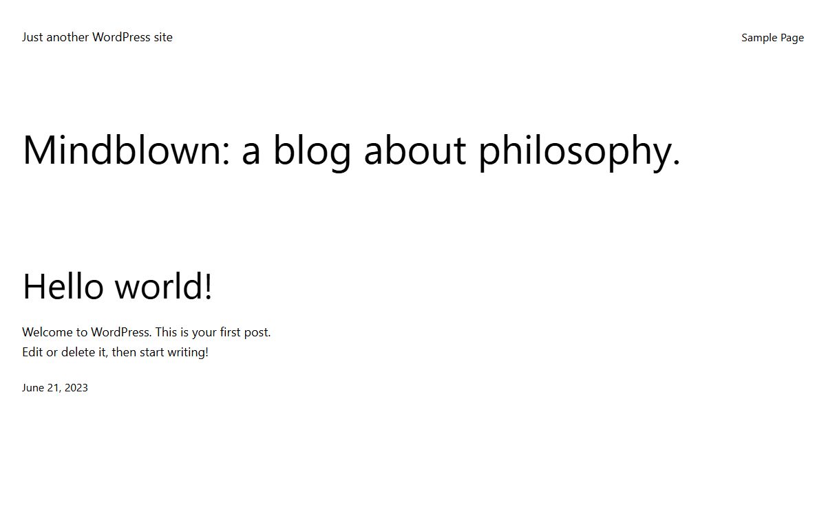 Just another WordPress site