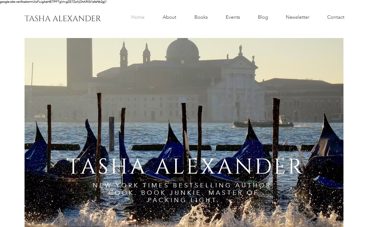Novelist | Tasha Alexander