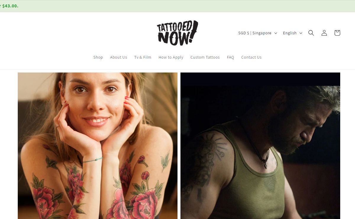 Temporary Tattoos | Realistic Fake Tattoos – Tattooed Now !