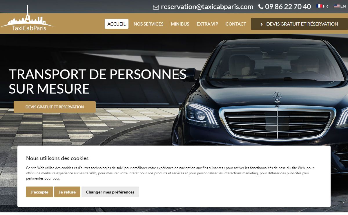 Taxi Cab Paris - Location de voiture avec chauffeur à Paris