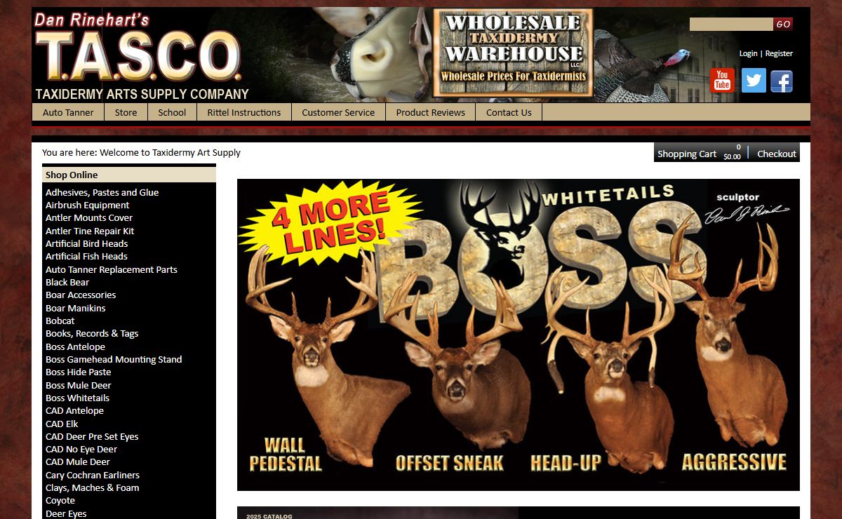 Online Taxidermy Supply | School and Learn Taxidermy Supplies