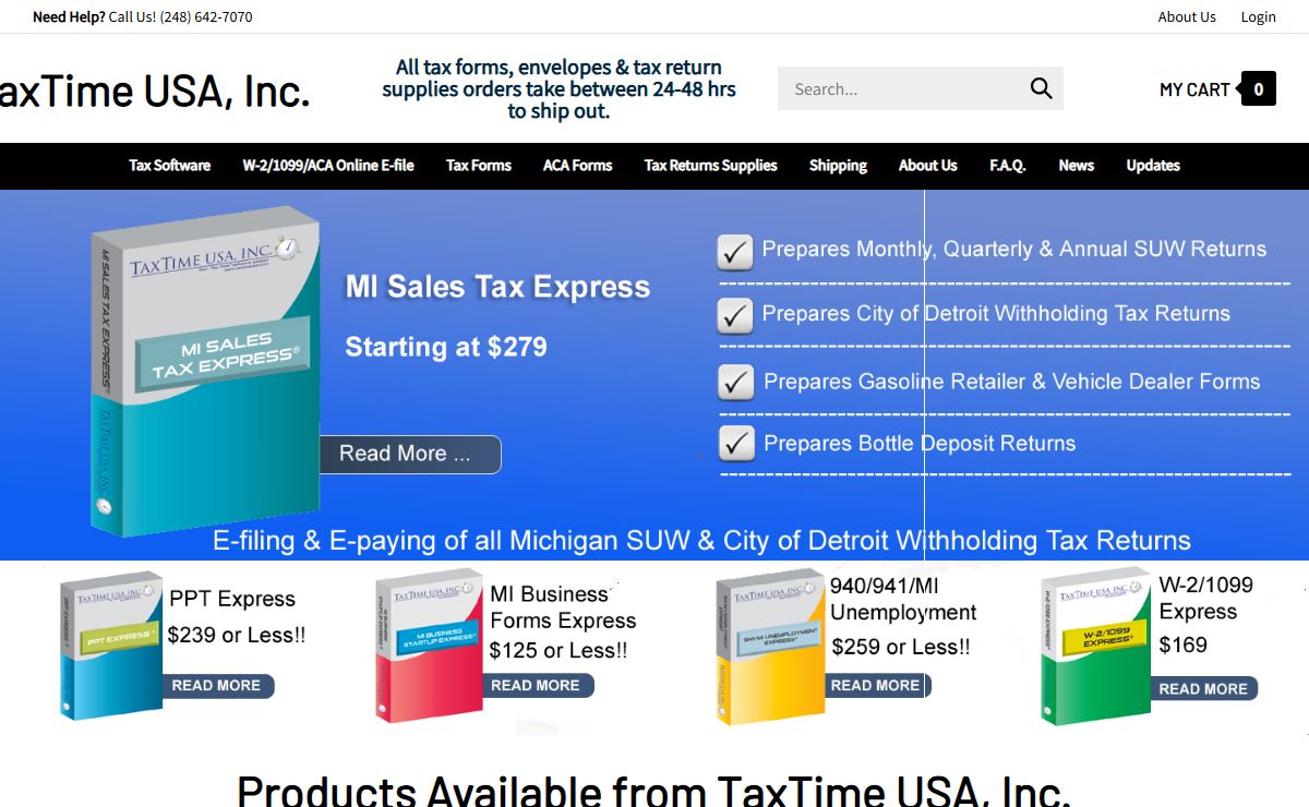 MI Sales Tax Software | W-2/1099 Reporting Software | 940/941 Reporting Software