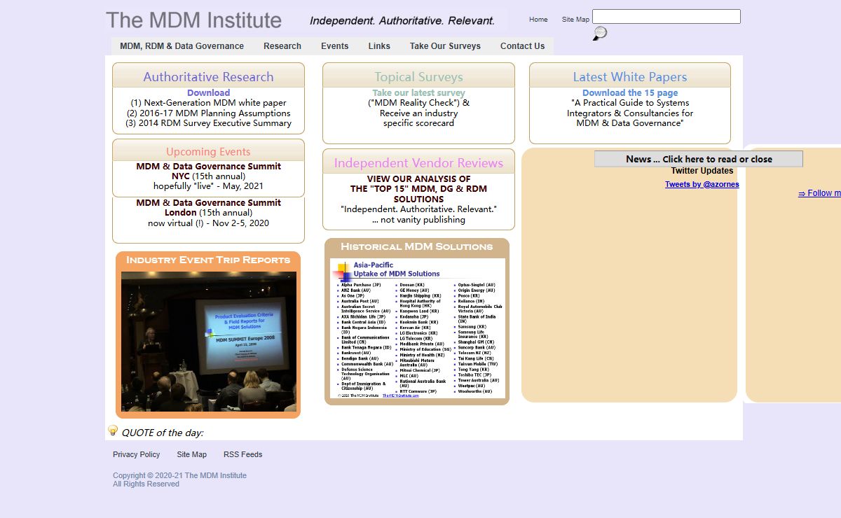 MDM & Data Governance Events