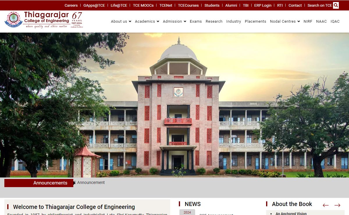 Thiagarajar College of Engineering - (TCE)