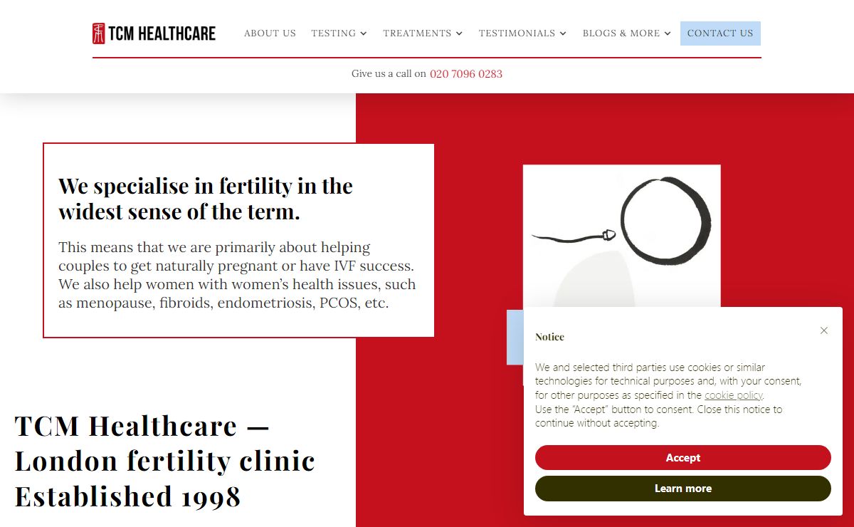 TCM Healthcare — London fertility clinic
