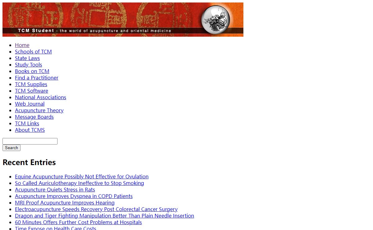 TCM Student - Acupuncture News, Opinions, and Information for Students and Practitioners