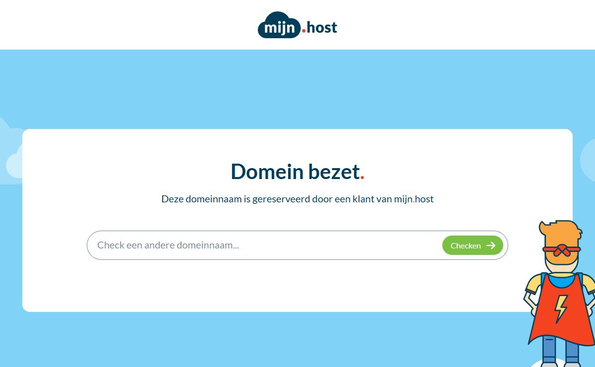 Domeinnaam gereserveerd | mijn.host