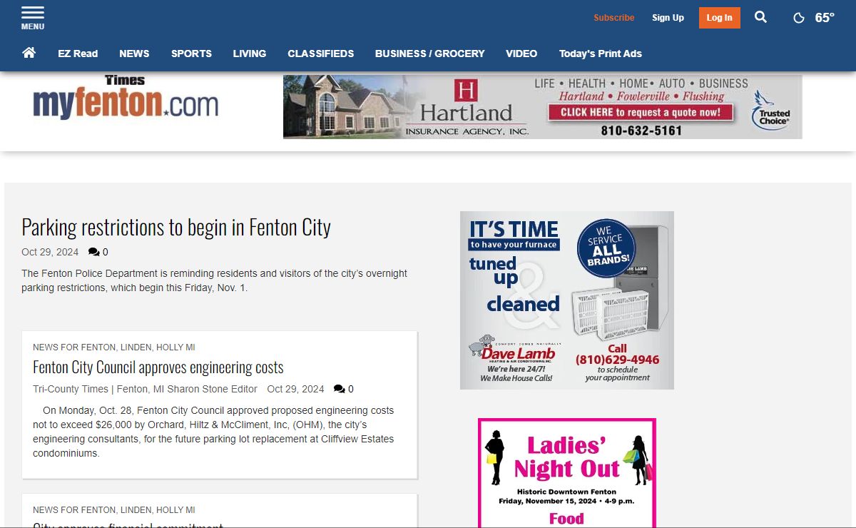 Tri-County Times Newspaper: Fenton, Linden and Hol | Fenton newspaper. Fenton, Linden and Holly Michigan's news and advertising source, including banks, automotive and professional services