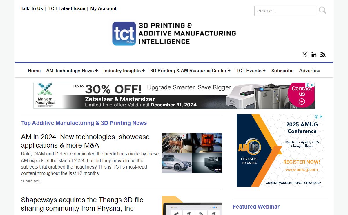 TCT Magazine | Additive Manufacturing & 3D Printing Intelligence | News, Interviews, Features | Additive Manufacturing | Product Development Technology - TCT Magazine
