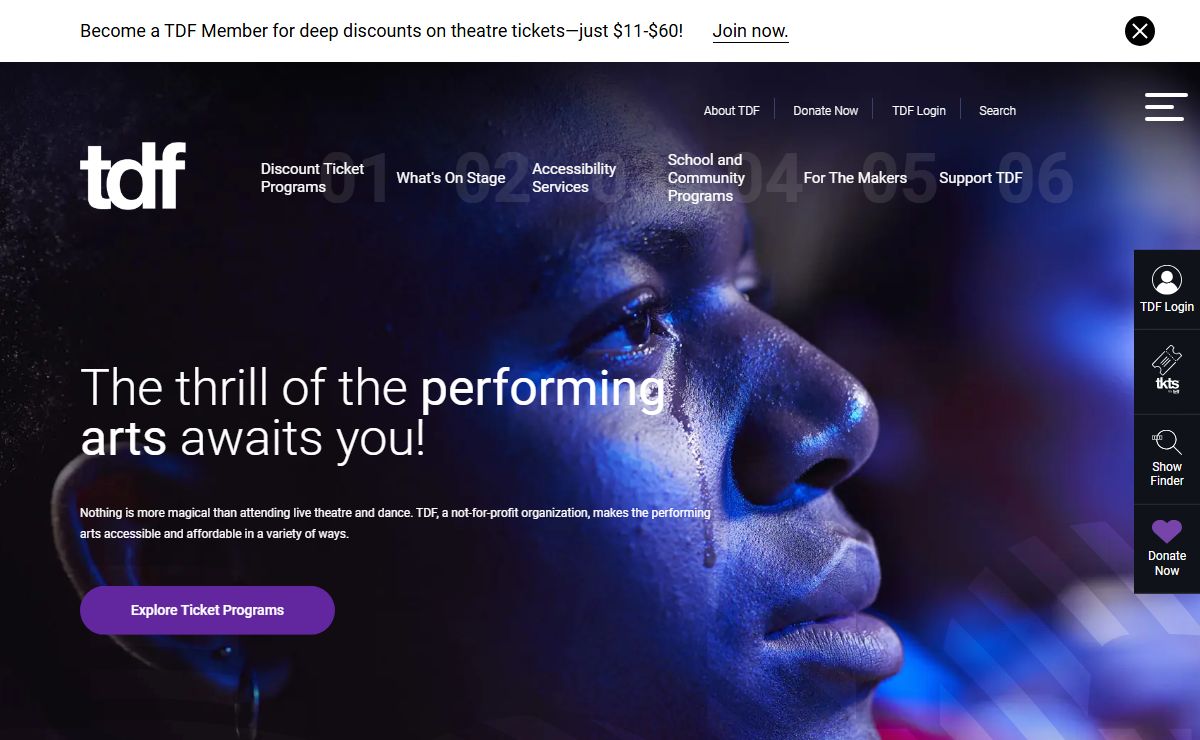 Discount Broadway Tickets for On, Off & Off-Off Shows | TKTS by TDF | TDF - Theatre Development Fund