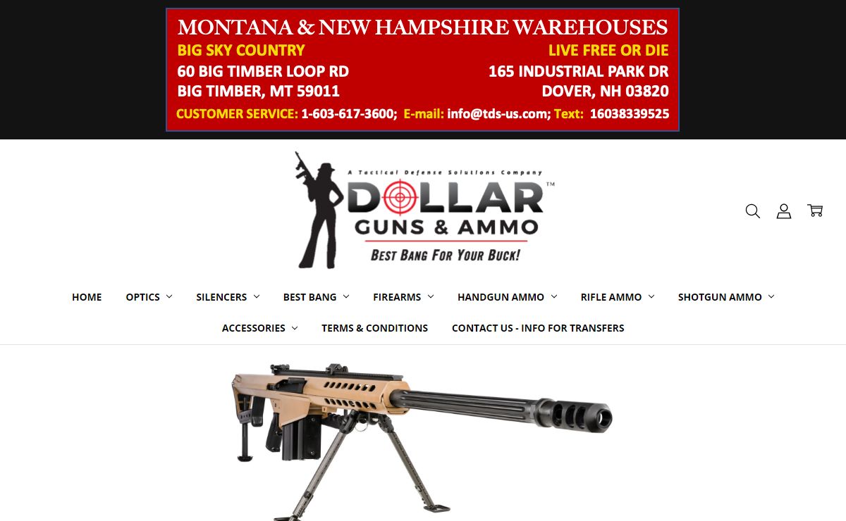 Best Online Retailer of Firearms, Ammunition and Accessories. Lowest Prices, Large Selection