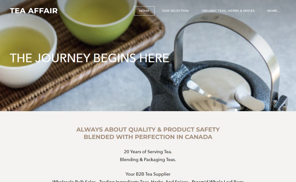 TEA AFFAIR - Tea wholesale Teas Wholesale Tea, Retail, Bulk & Loose Teas