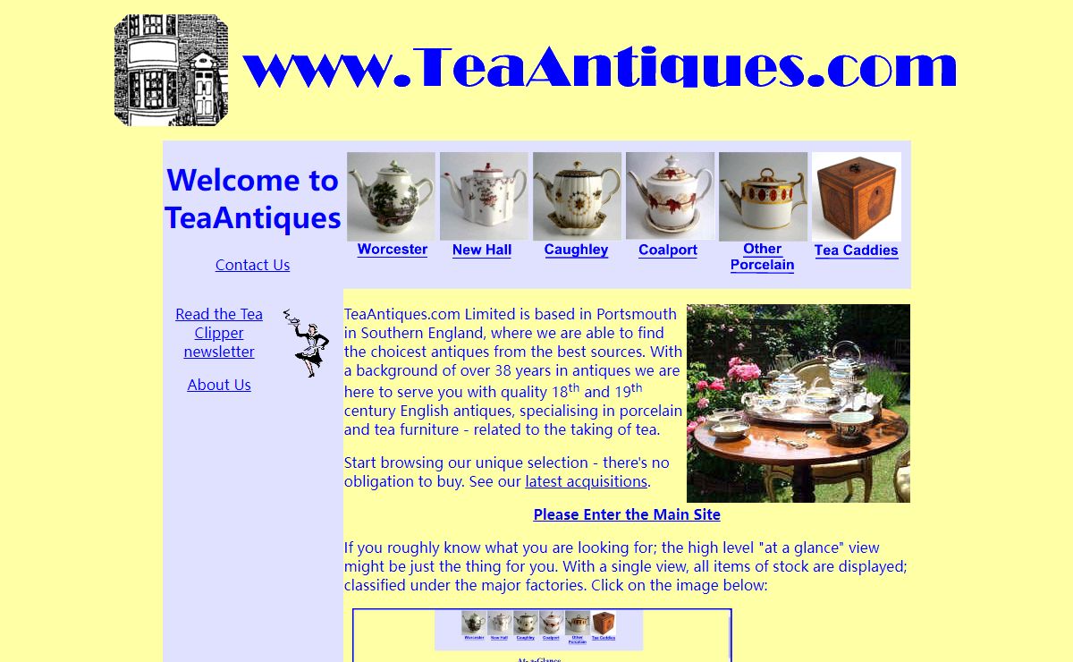Welcome to TeaAntiques