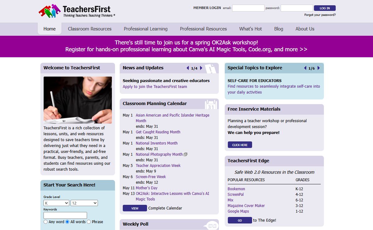 TeachersFirst: The web resource by teachers, for teachers