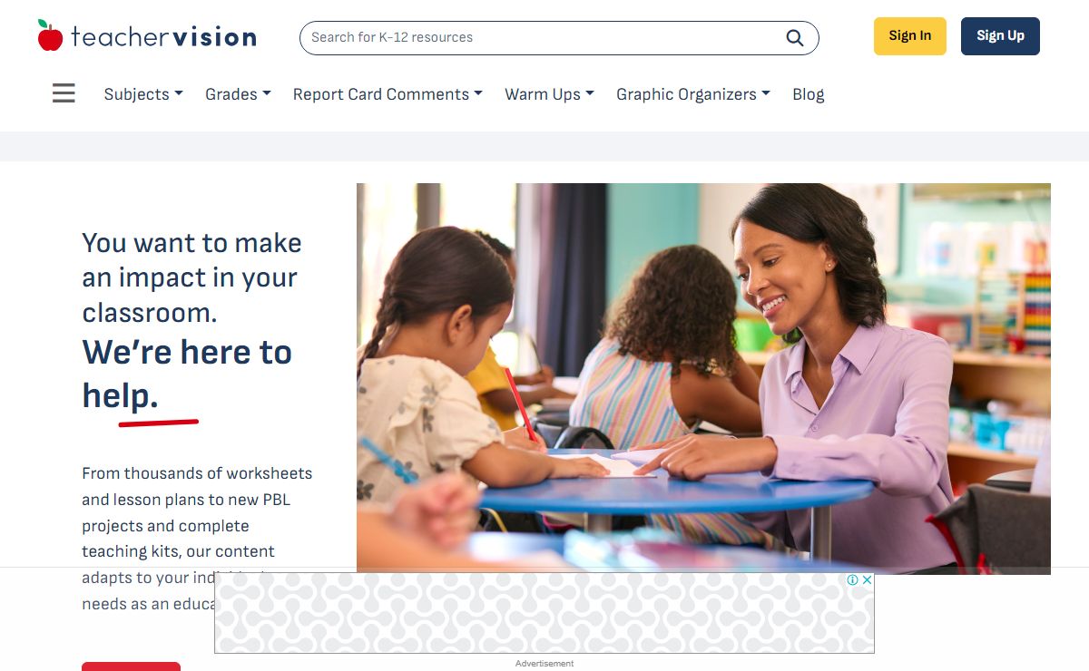 Trusted Teacher Resources, Lesson Plans and Worksheets for Grades K-12 - TeacherVision