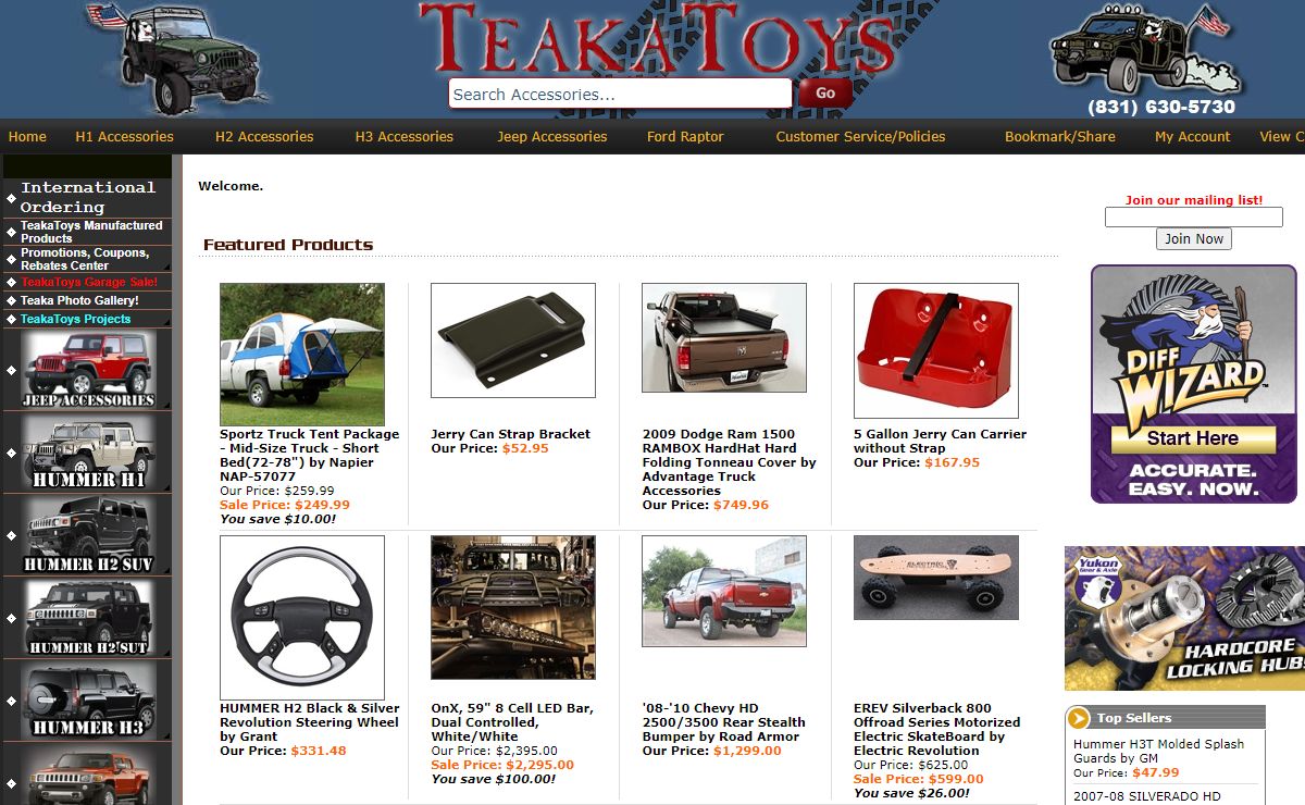 Hummer Accessories, Hummer Parts