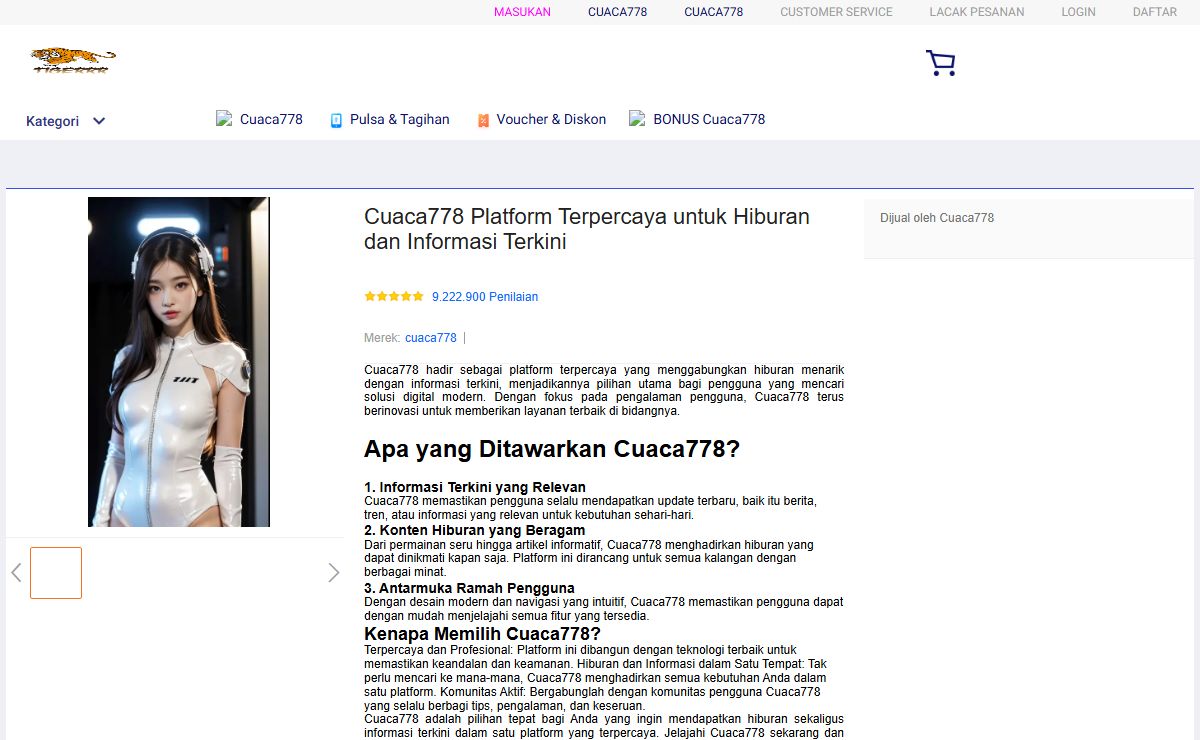 Cuaca778 🌟 Platform Terpercaya untuk Hiburan dan Informasi Terkini