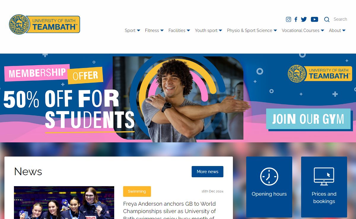 Homepage - Team Bath