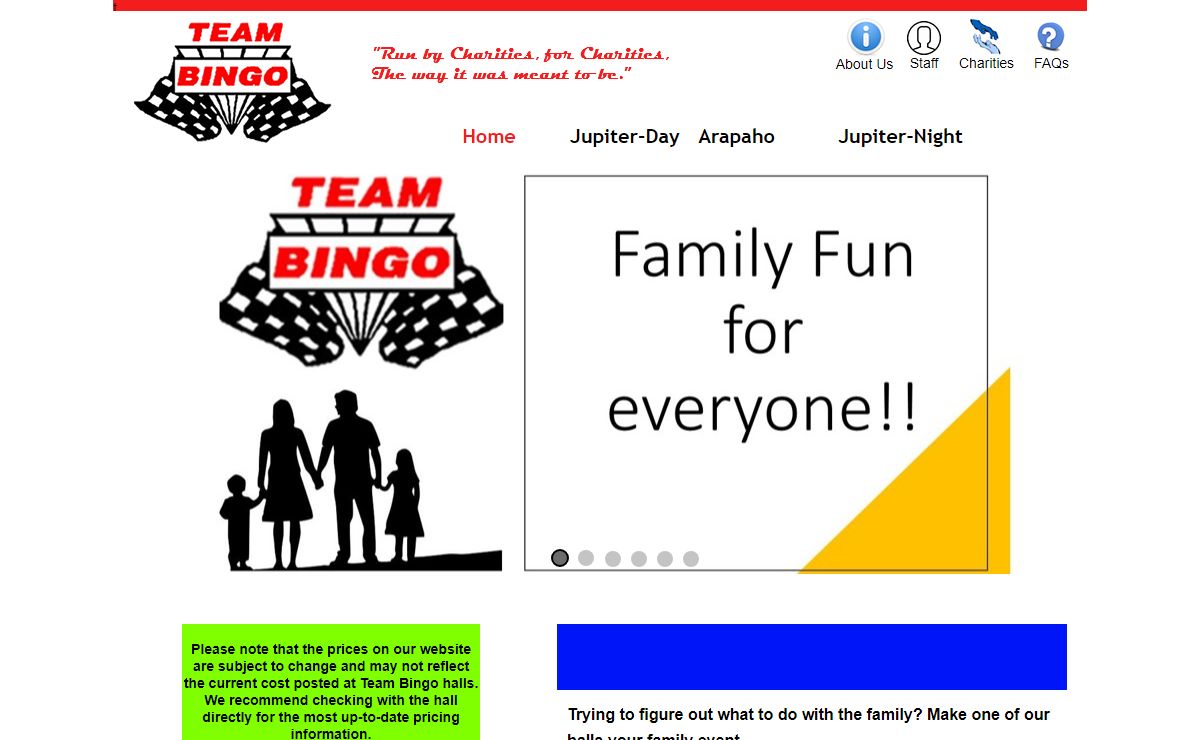 Home | Team Bingo
