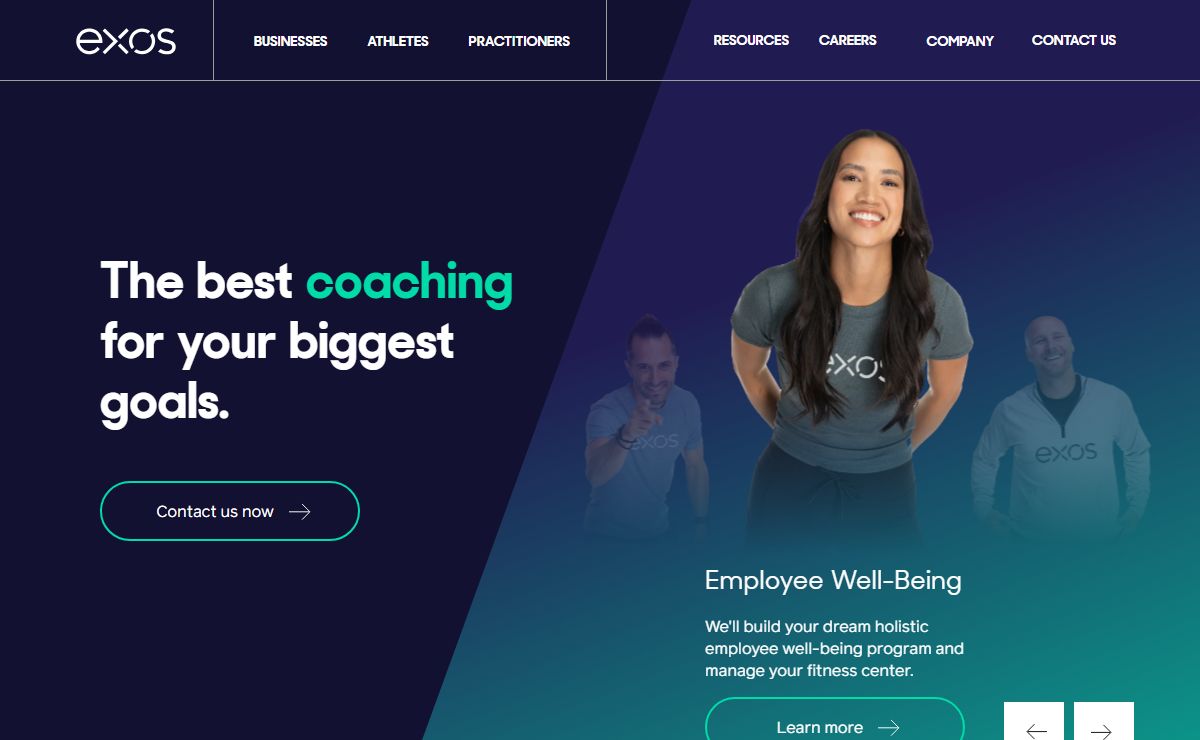 Exos | Corporate Wellness | Fitness Center Design and Management