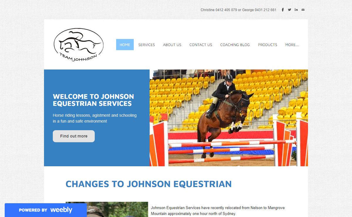 Johnson Equestrian - Johnson Equestrian Home
