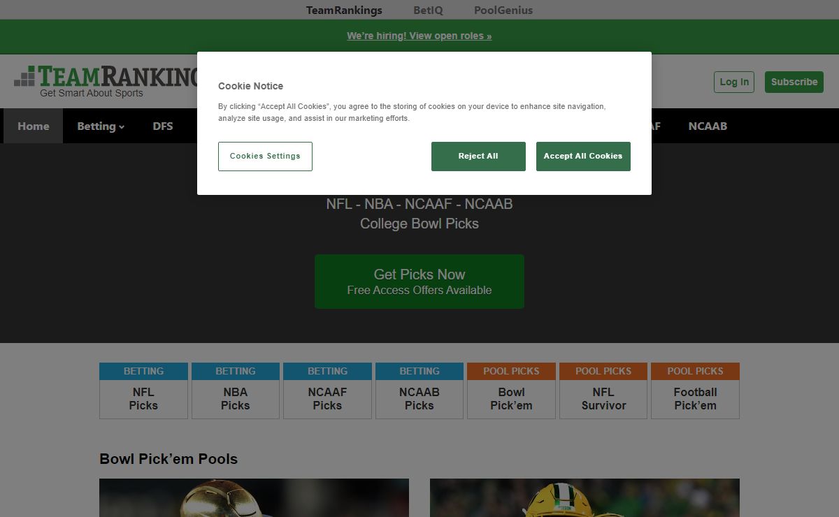TeamRankings.com: Sports Predictions, Rankings & Stats