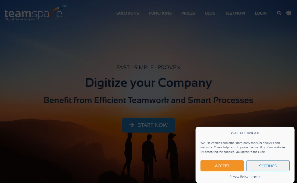 Digital business system for your company | teamspace