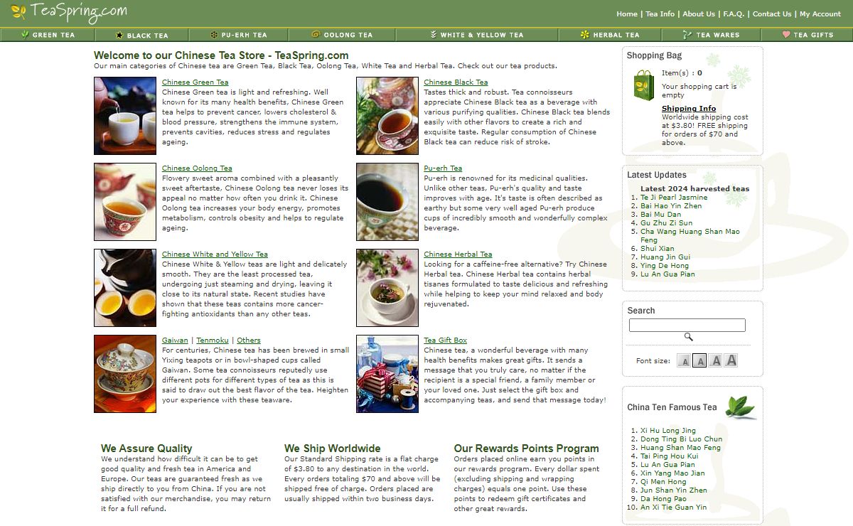Chinese Tea Store - TeaSpring.com