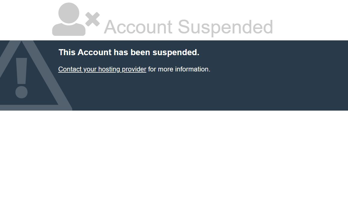 Account Suspended