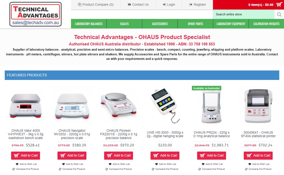Technical Advantages - OHAUS