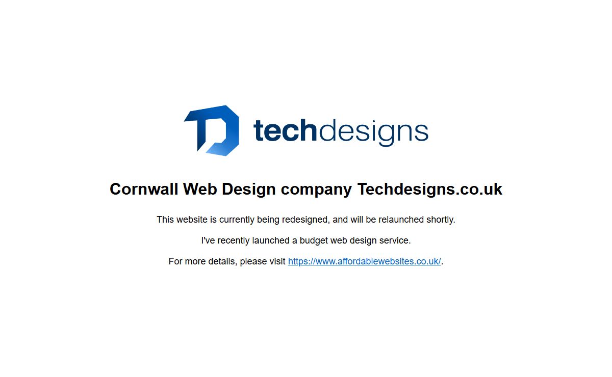 Techdesigns.co.uk | Web design company based in Helston, Cornwall