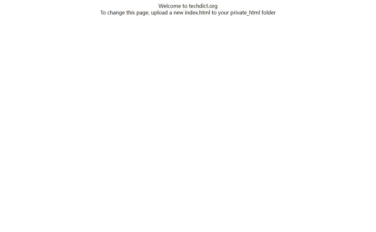 Secured Home of techdict.org