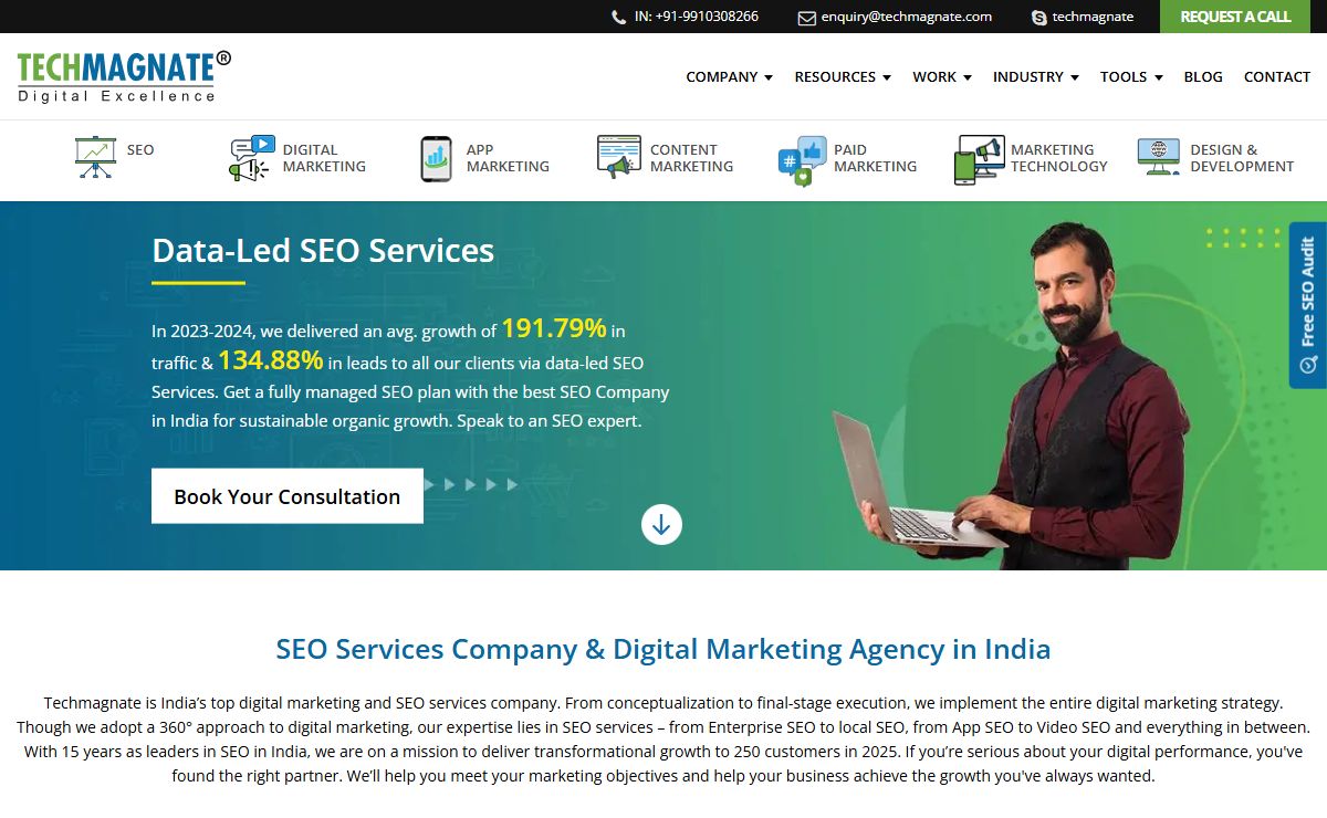Best SEO Company in India - Techmagnate