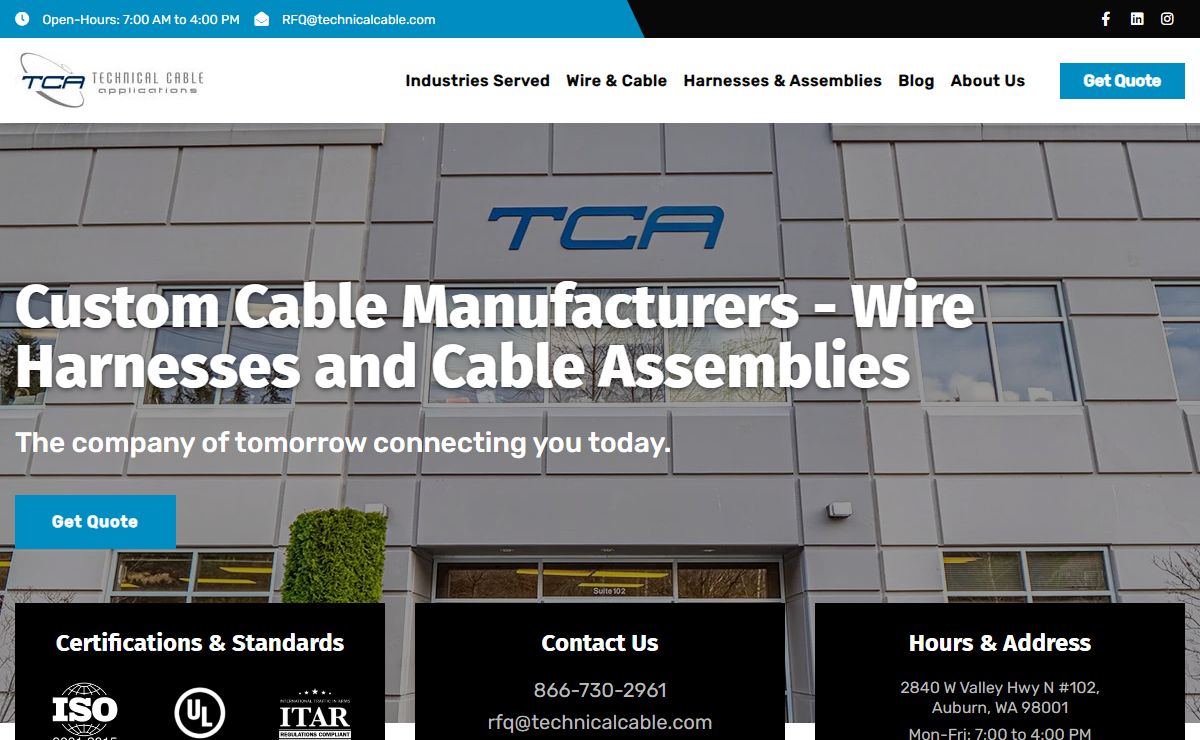 Custom Cable Manufacturers | Cable Manufacturers | Cable Manufacturing Companies
