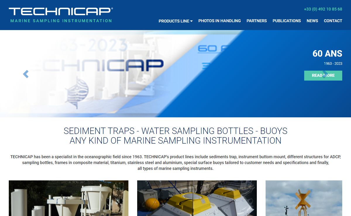 Technicap - Marine sampling instrumentation
