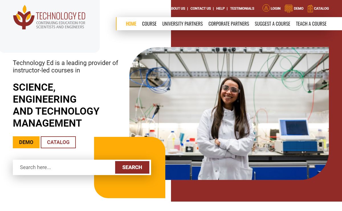 TECHNOLOGY ED – Continuing education for scientists and engineers