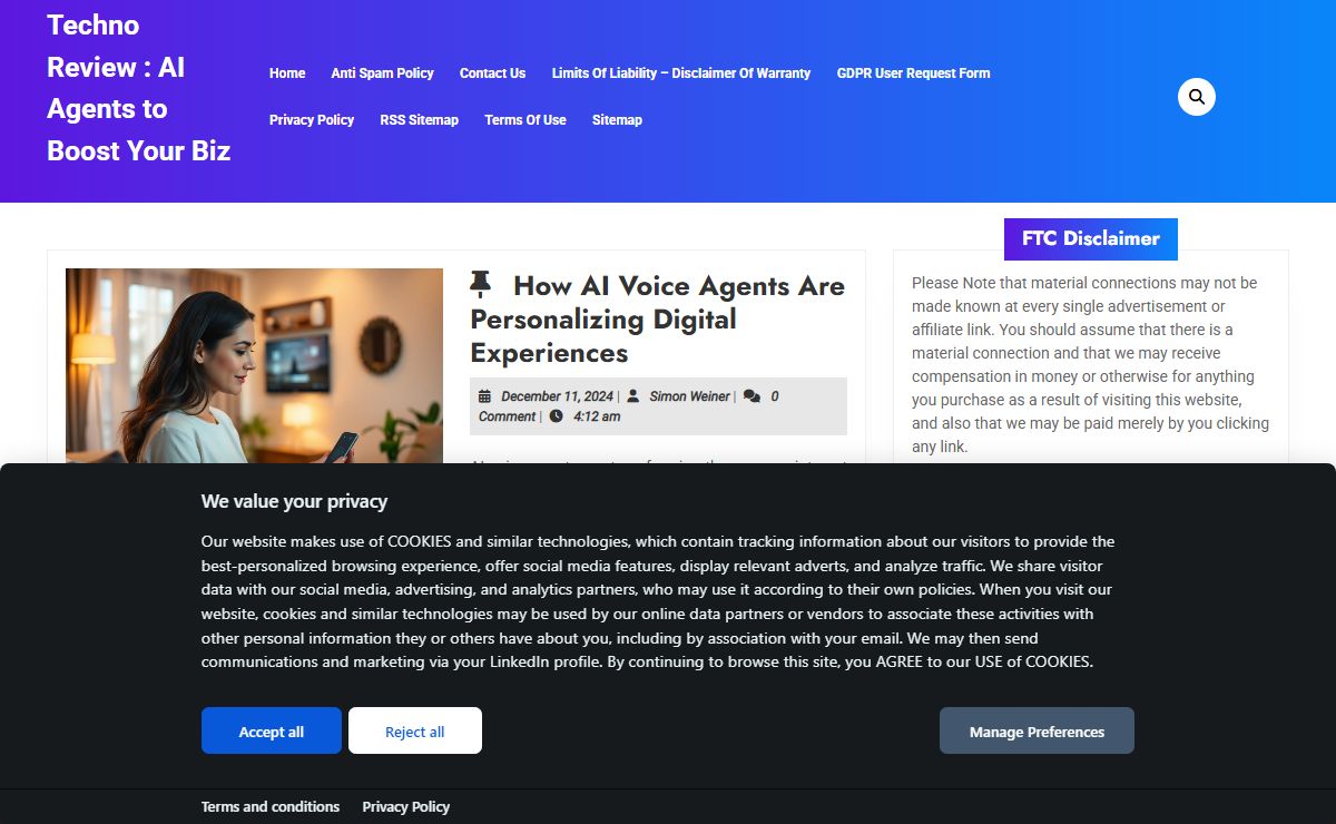 Techno Review : AI Agents to Boost Your Biz - AI Voice Agents