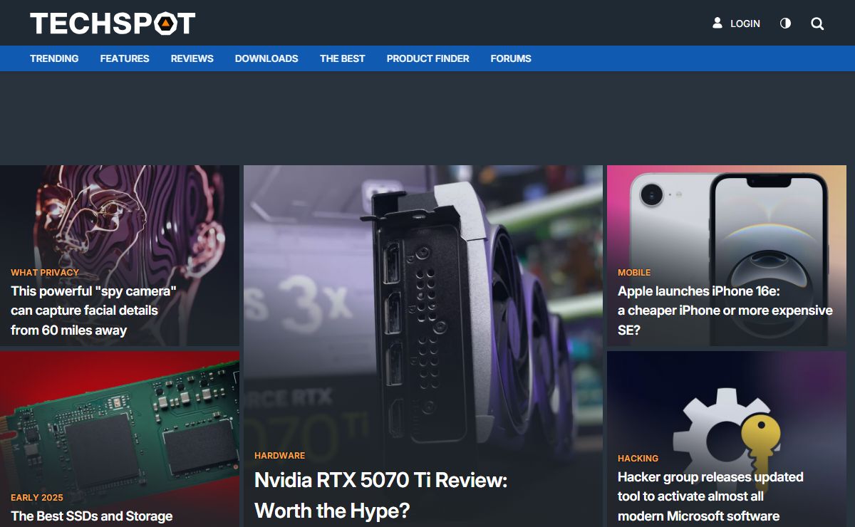 TechSpot | Tech Enthusiasts, Power Users, Gamers