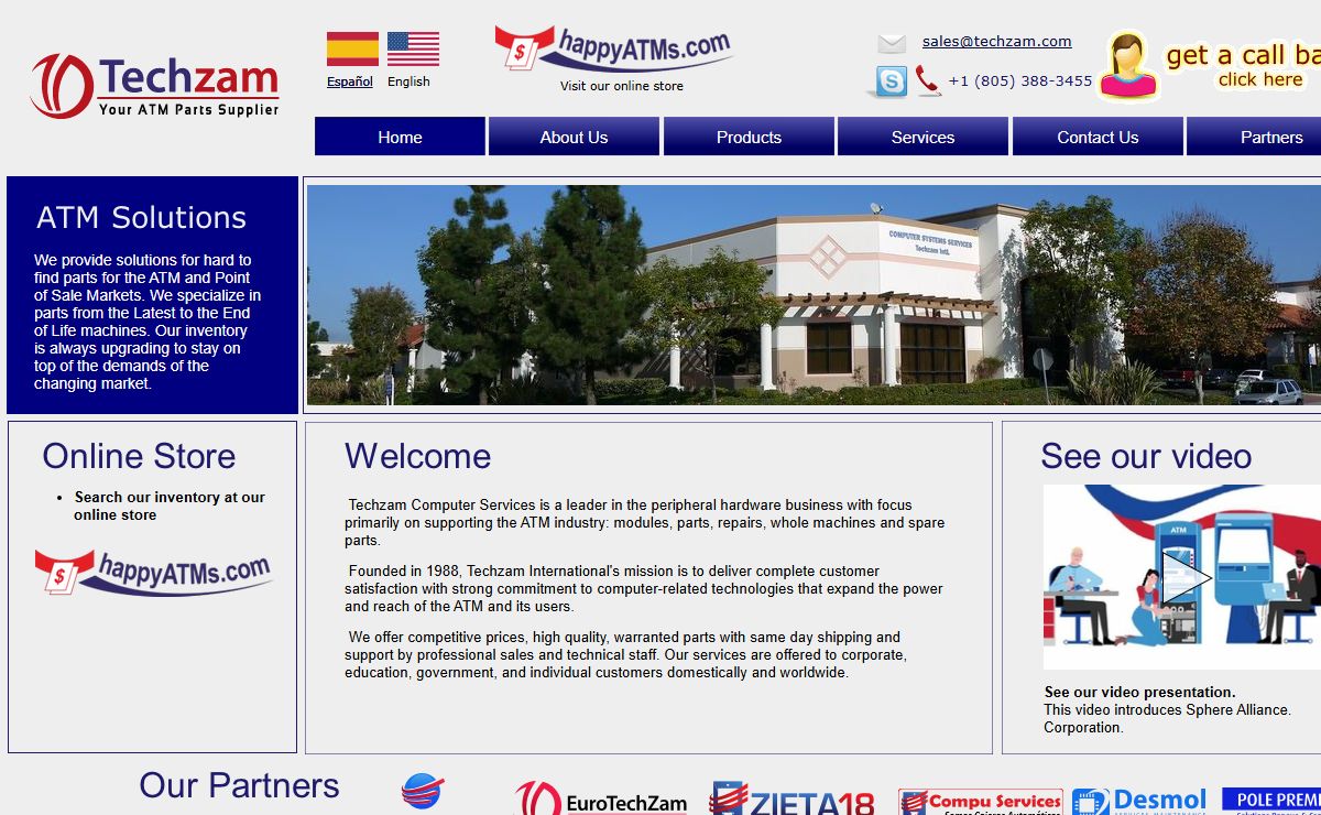 Techzam Computer Services, Inc. ATM, Point of Sale machines, modules and parts are our specialty