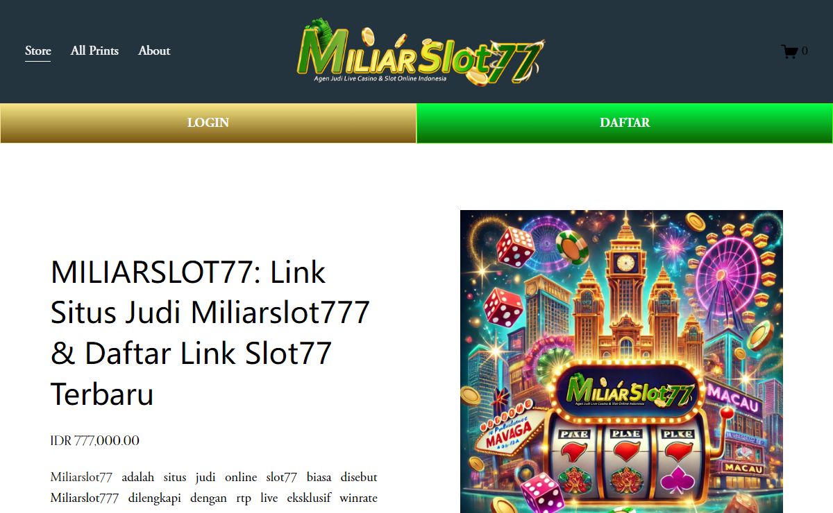 MILIARSLOT77: Link Situs Judi Miliarslot777 & Daftar Link Slot77 Terbaru
