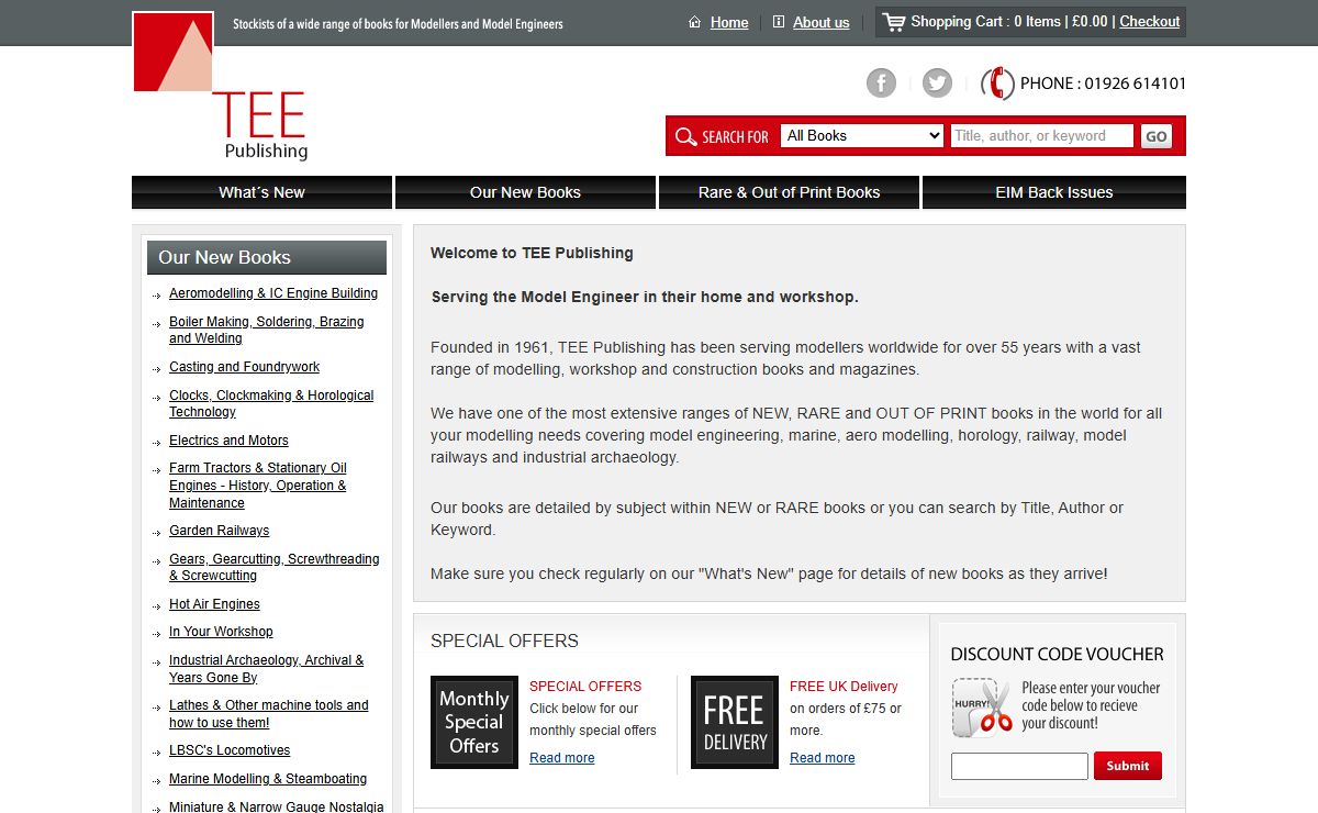 Modelling Books, Engineering Books, Model Making Books, Workshop Books, Engineering in Miniature, UK