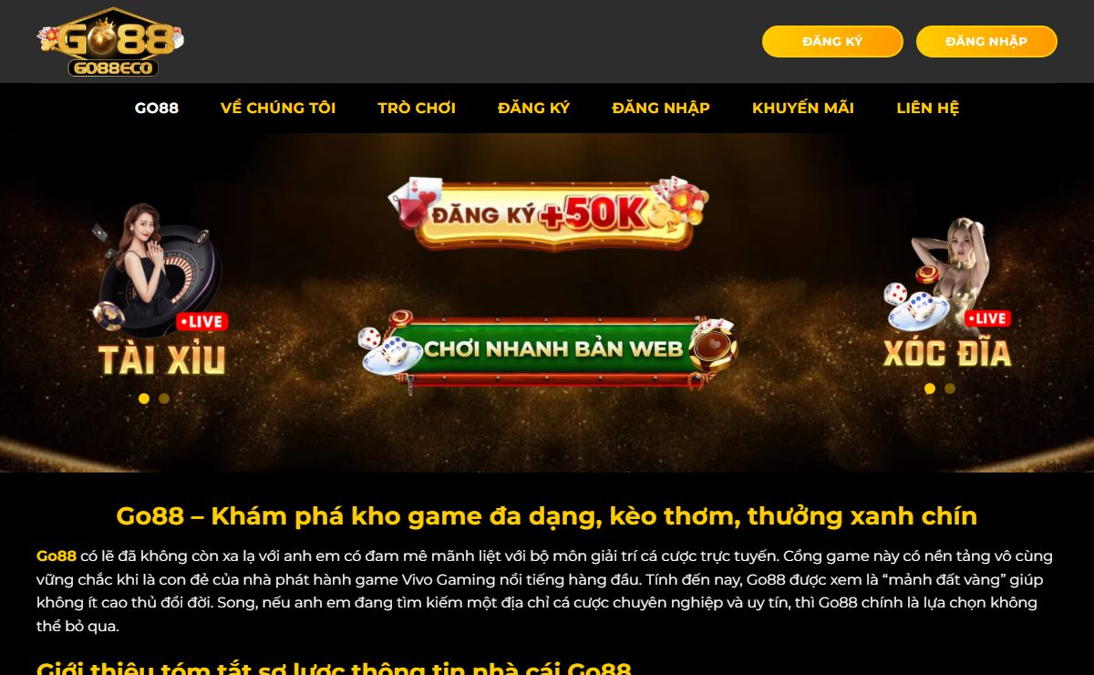 GO88 | Game bài đổi thưởng số 1 VN | Tải Go 88 +99 USDT